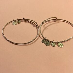 2 Alex and ani bracelets.